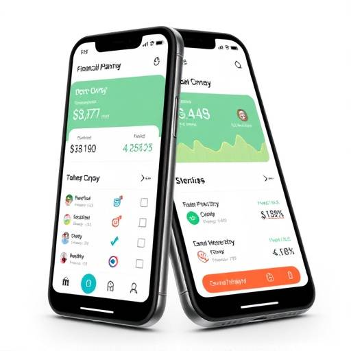 Een schermafbeelding van een intu√Øtieve mobiele app met een schone interface voor financi√´le planning.